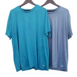 Tek Gear Mens XXL Performance T-Shirt Lot 2 Pack Teal Slate Blue Short Sleeve